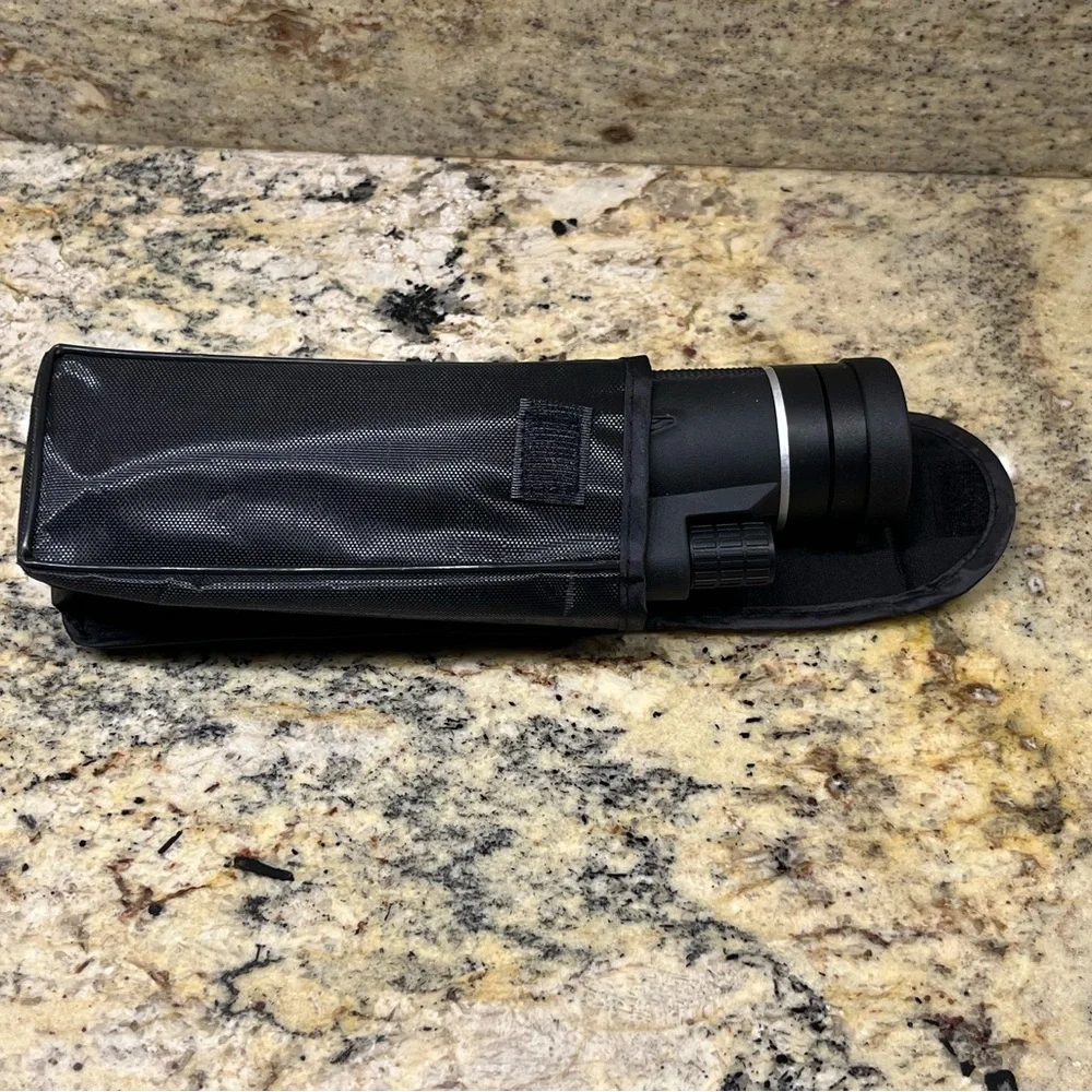 Monocular Telescope with Tripod, Cell Phone Holder, Handstrap, Eye & Lens Caps